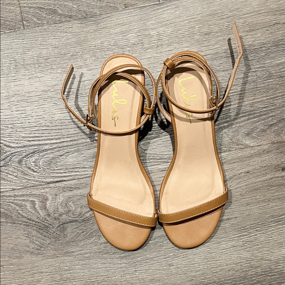 Lulu's Julie Ankle Strap Heels - 5.5